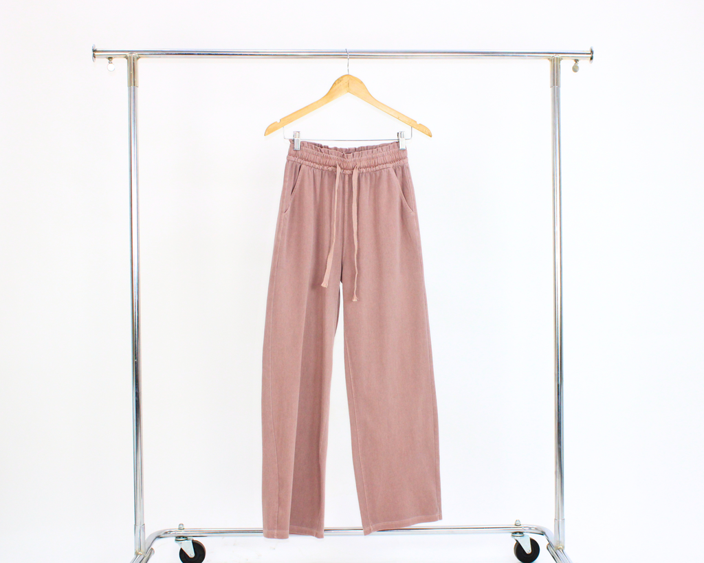 X034 Pantalon tipo mezclilla con jareta