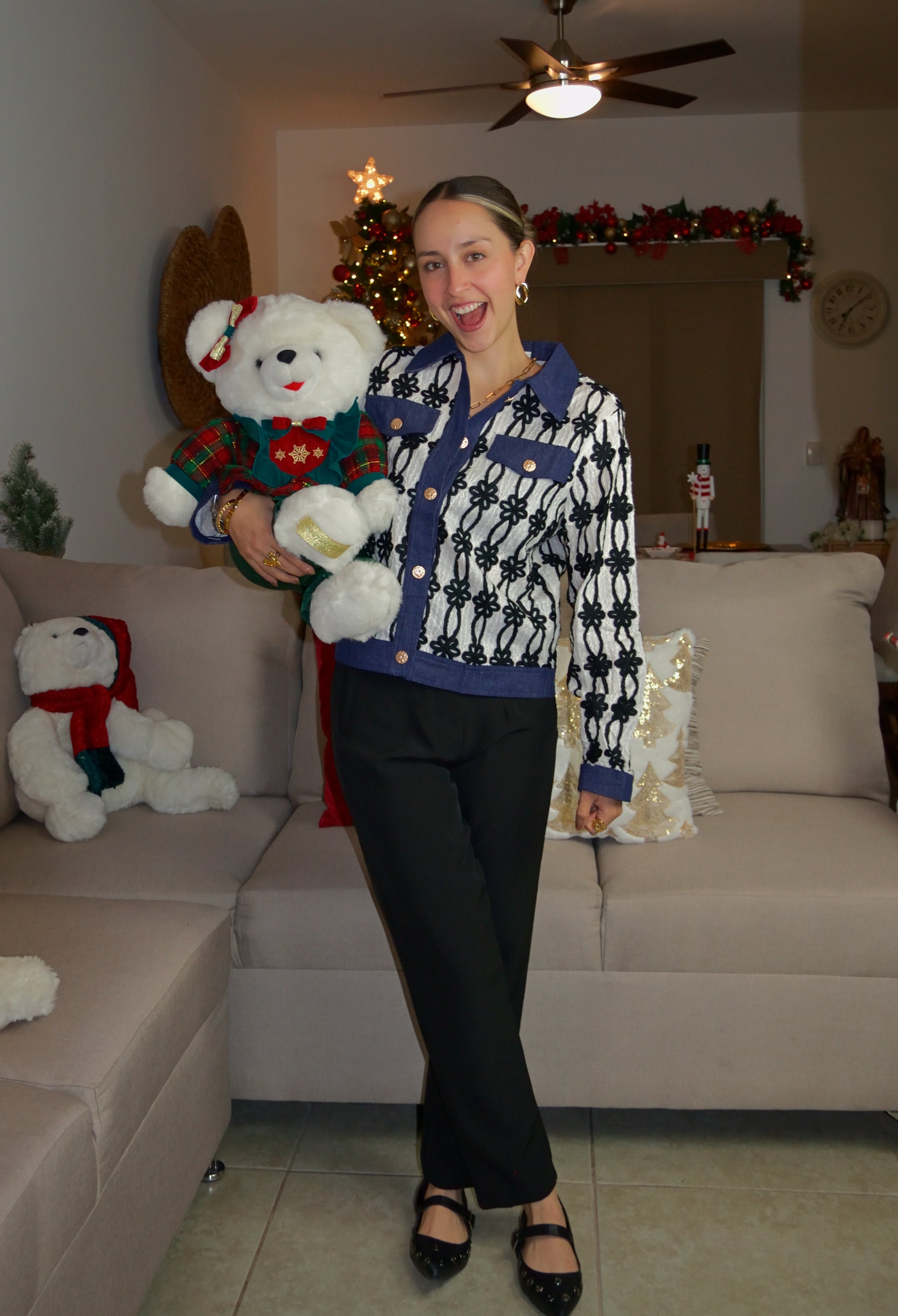 24133 Pantalón Pinzas Pierna Ancha