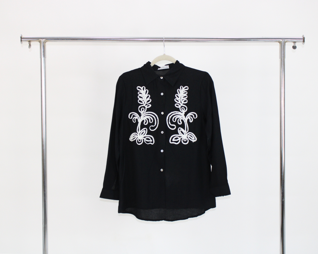 72101 Camisa bordado vertical