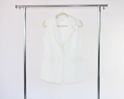 LDD1058 Chaleco largo lino