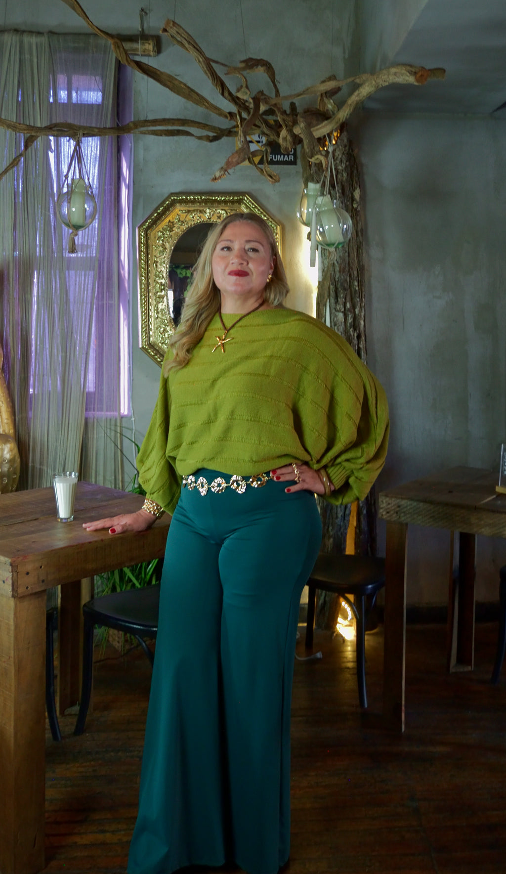 3705FSJ Legging Pierna Ancha con Pretina