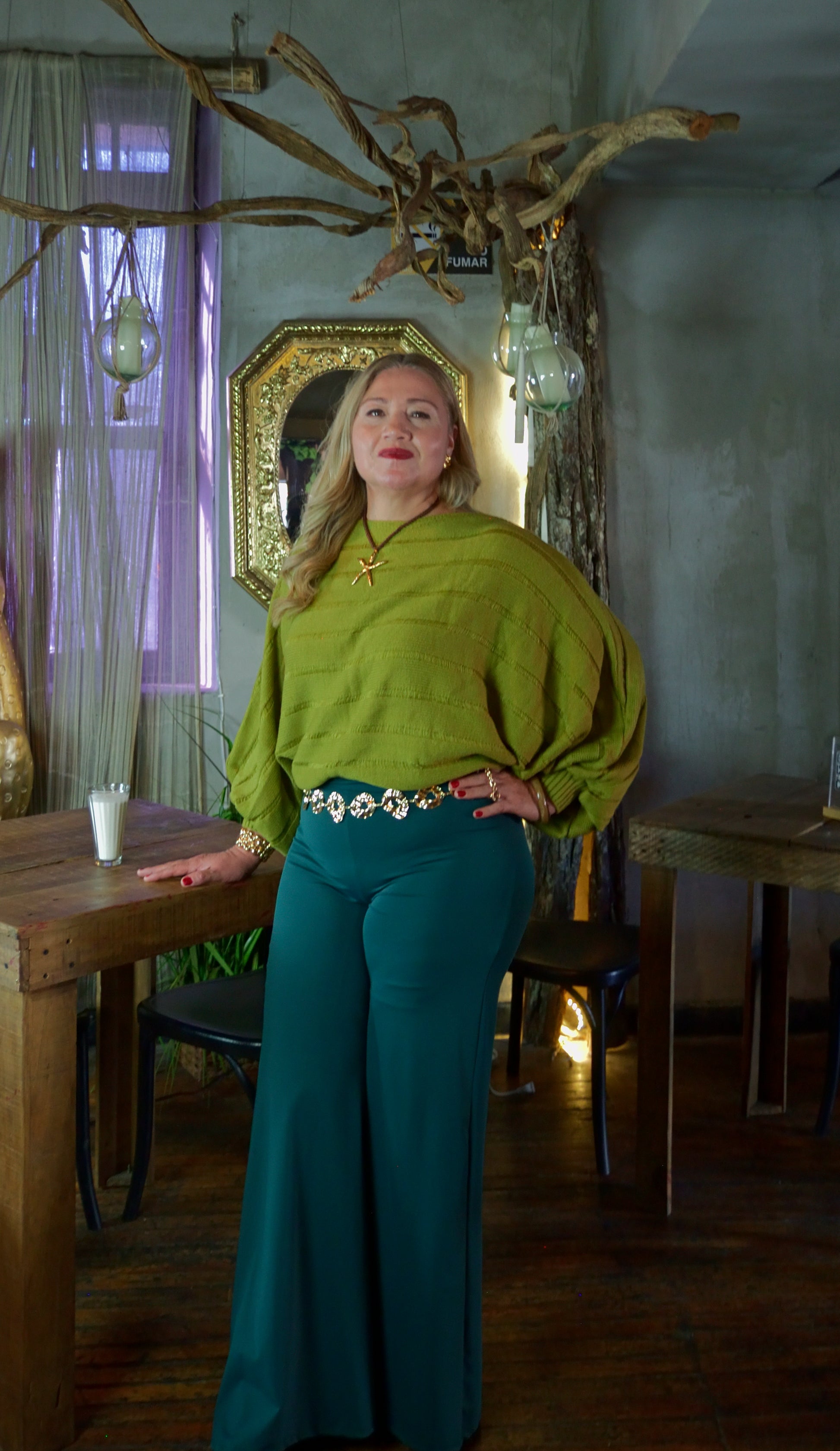 3705FSJ Legging Pierna Ancha con Pretina