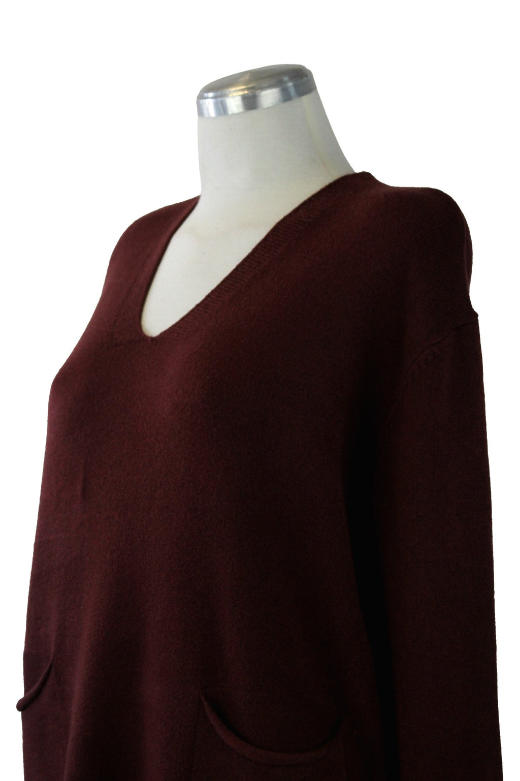 OJ-2668 Conjunto Suéter Liso con Bolsillos