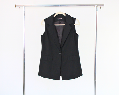 LDD1058 Chaleco largo lino