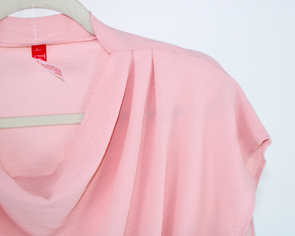 118 Blusa Con Escote Caída Lisa