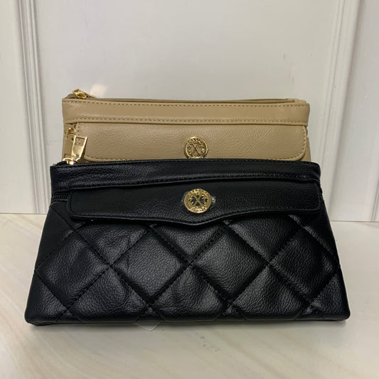 DION1201 Bolso Estampado Rombos y Detalle Dorado