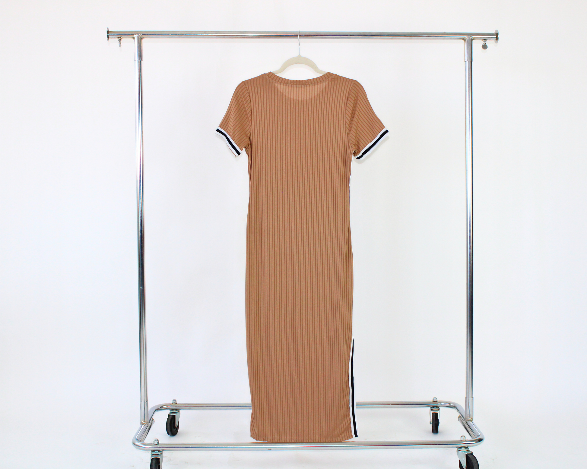 GOP521 Vestido Largo Rayas Texturizadas