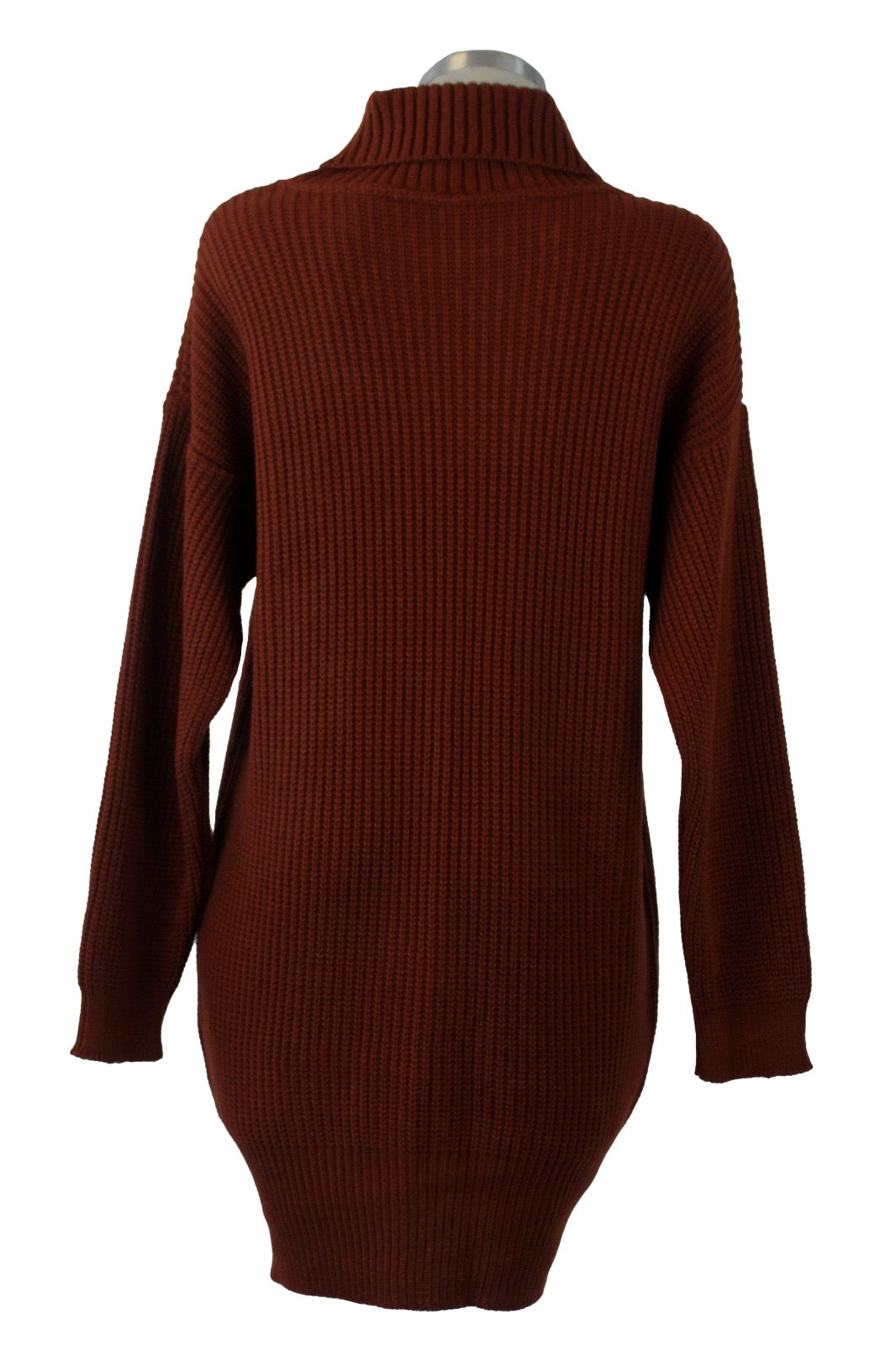 BS085 Blusón Tejido con Cuello de Tortuga