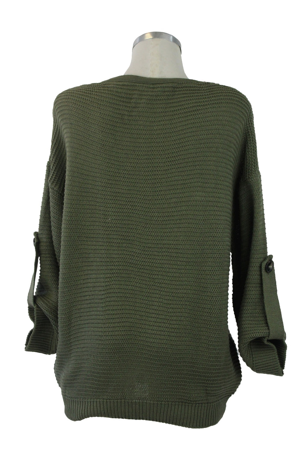 25601 Suéter Tejido de Ondas y Botón