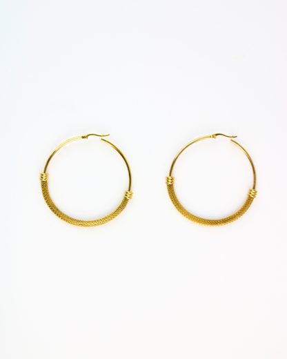 Arracada Grande Mitad Cadenas Rodeandola 7002