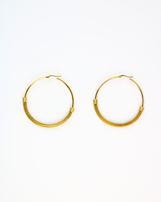 Arracada Grande Mitad Cadenas Rodeandola 7002