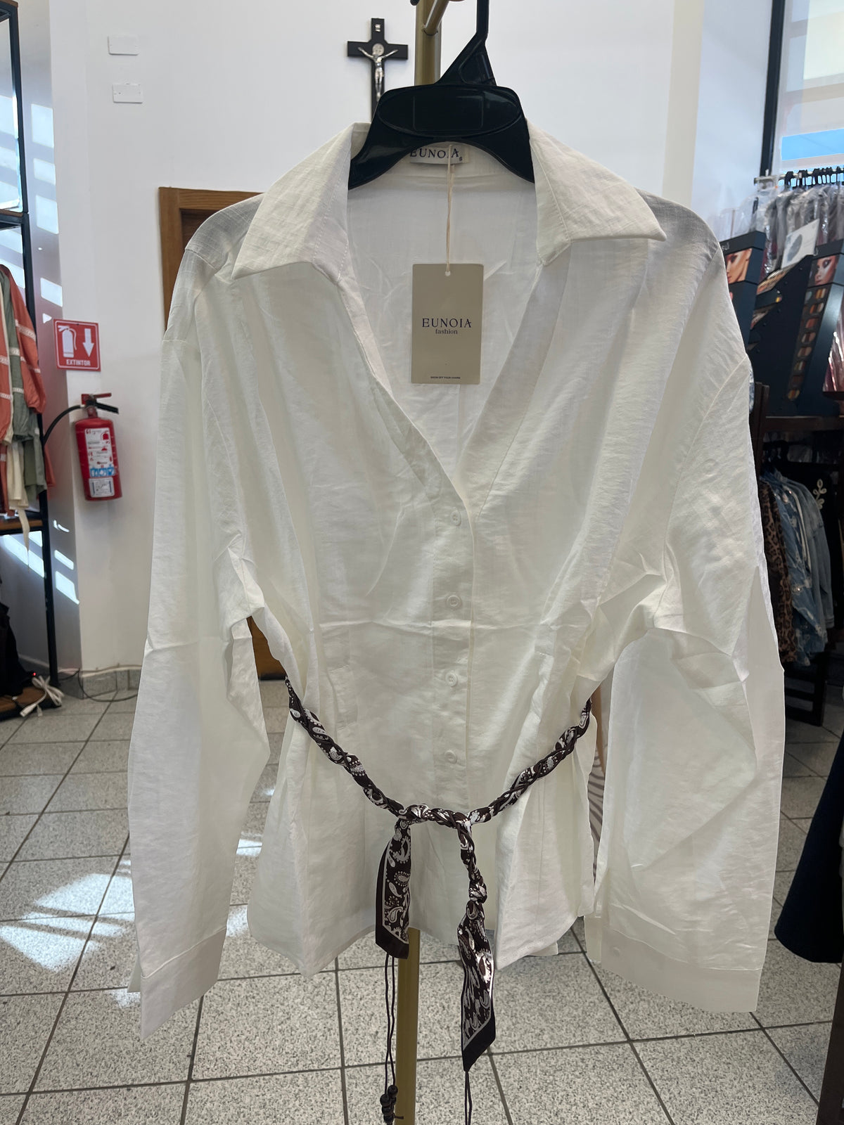 EU-HS-626-12 Camisa Cinto Mascada