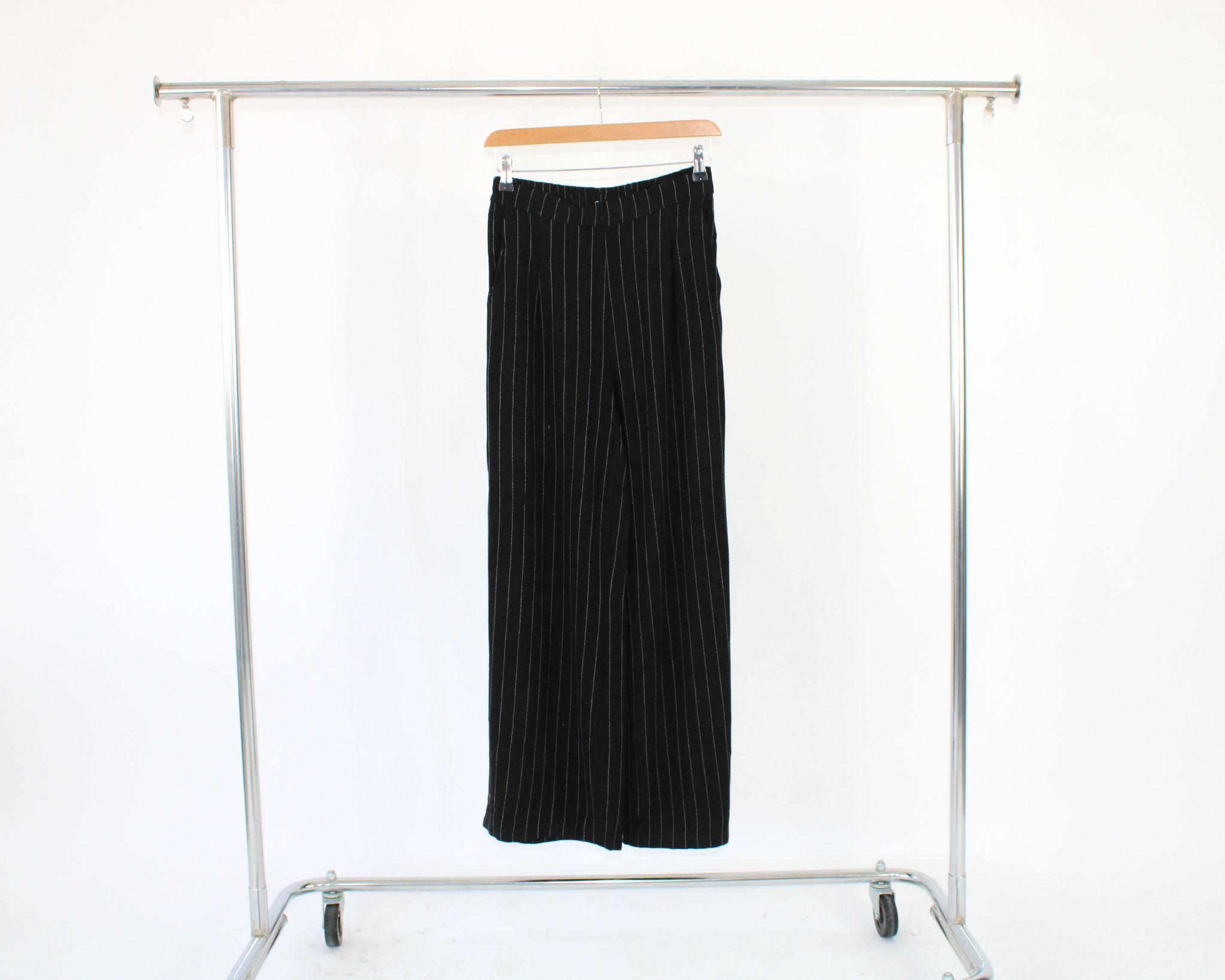 71737 Pantalon de Vestir Rayas y Elastico