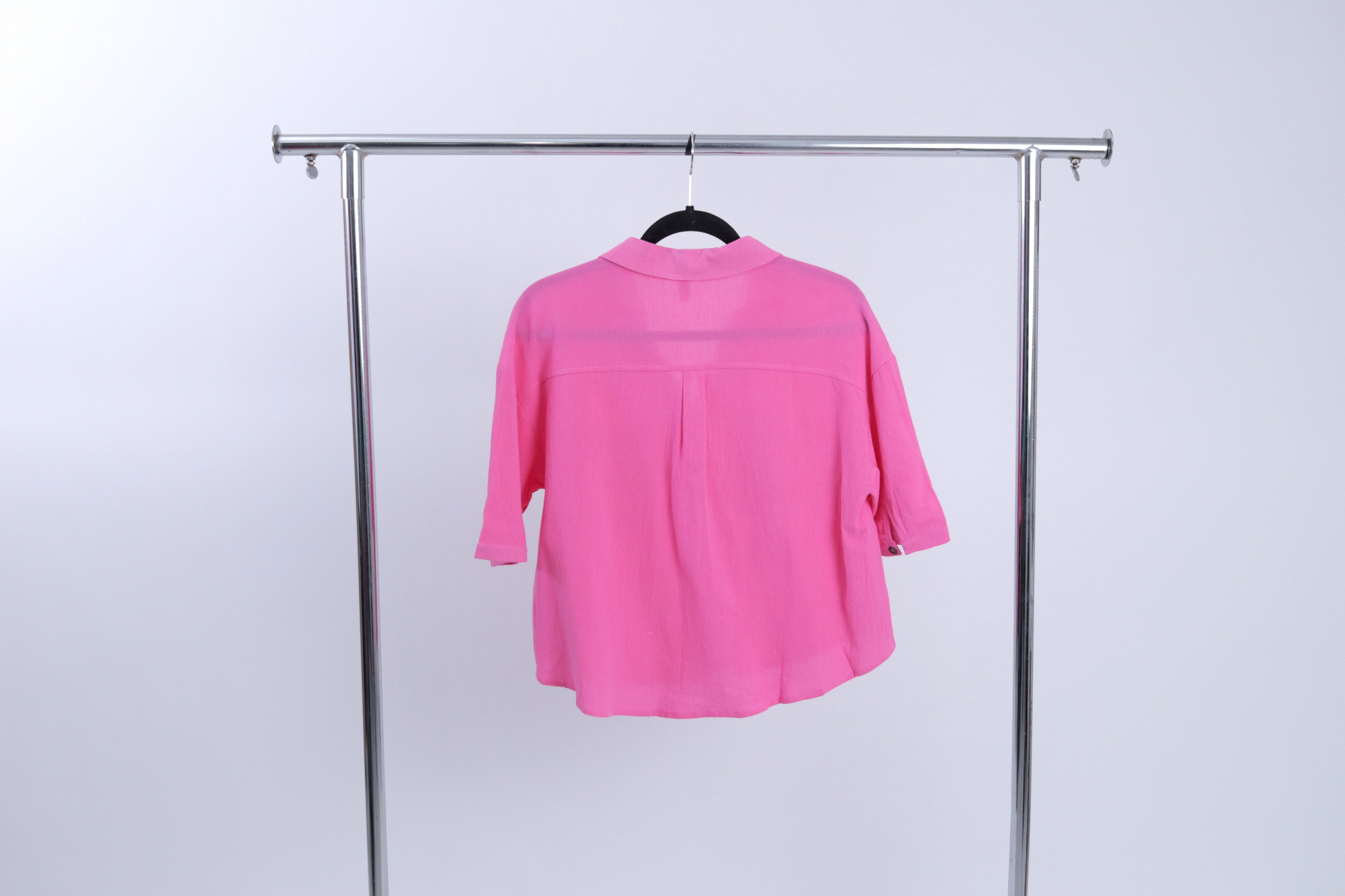 YM15544 Camisa con 2 Bolsas en pecho y Manga Corta