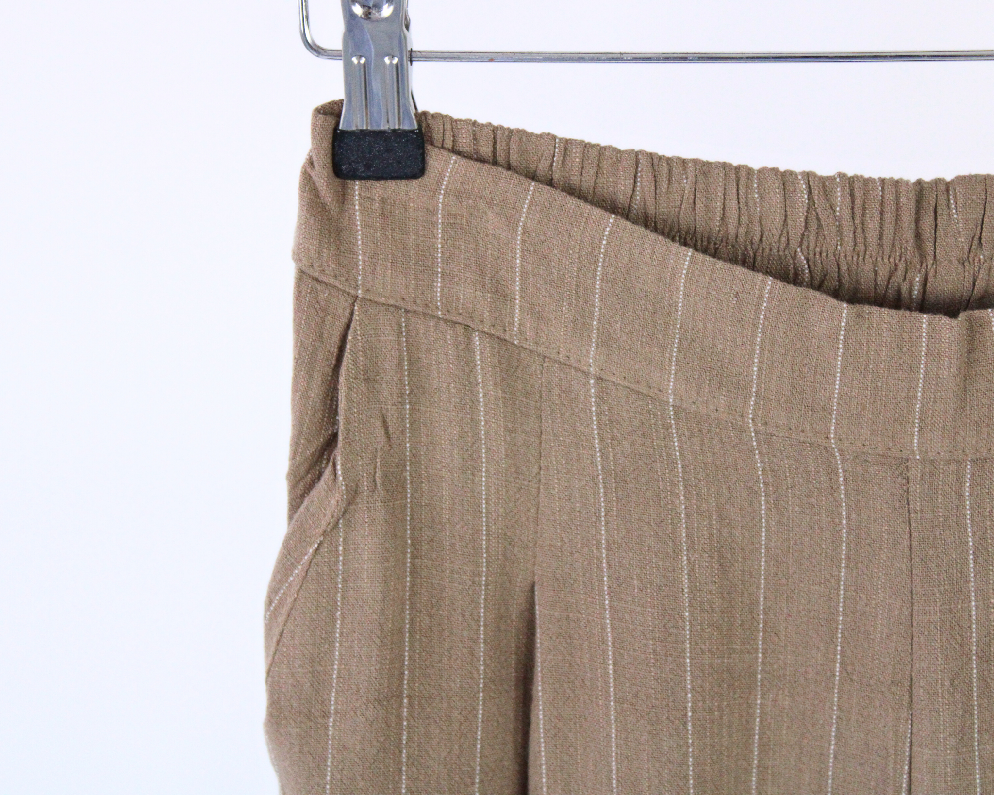 71737 Pantalon de Vestir Rayas y Elastico