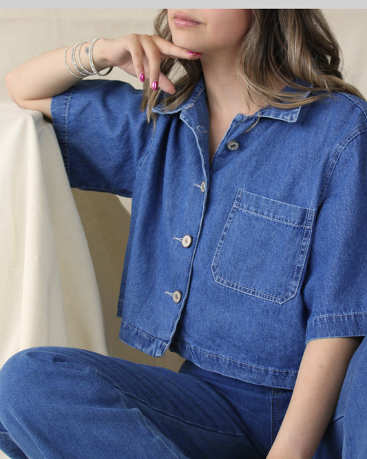 24195 Camisa Corta Bolsa Lateral