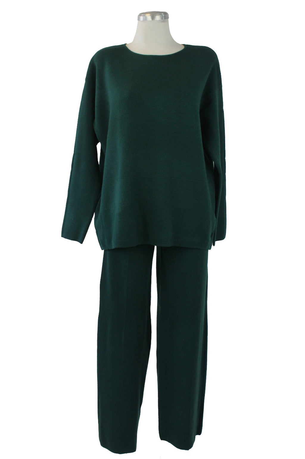 OJ-2723 Conjunto Suéter Liso y Línea de Costura