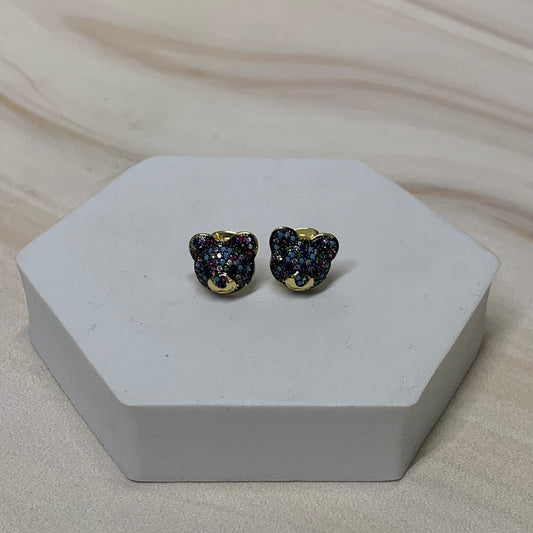 Aretes carita Osito Piedras Colores 99173