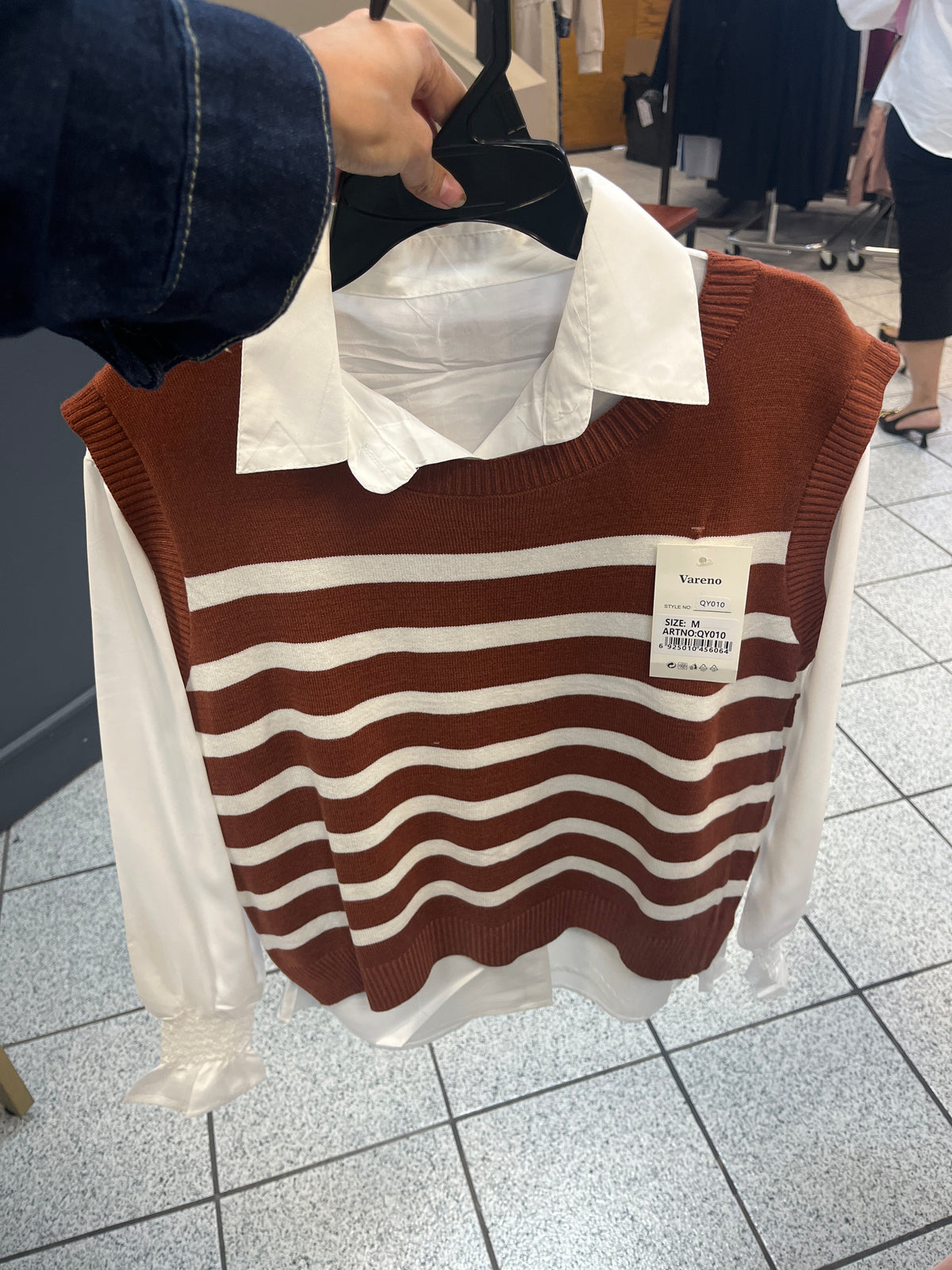 Camisa Chaleco V-QY010-12
