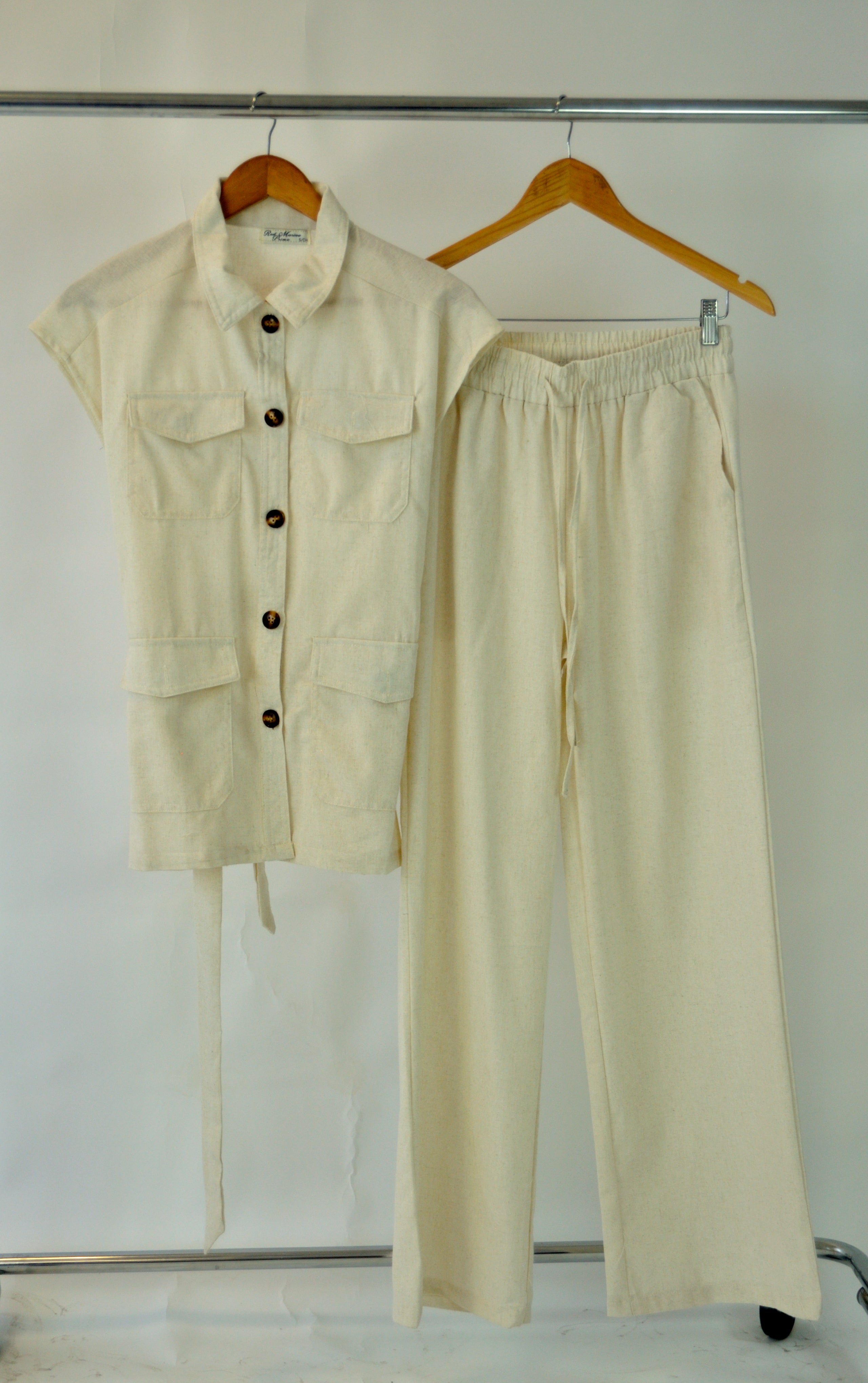 P250947J Conjunto 2 Piezas Blusón Con Cinto