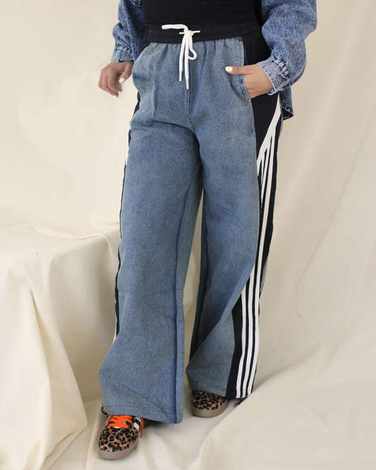 WJ37260 Pantalon Mezclilla Pretina y Lateral Pantalonera