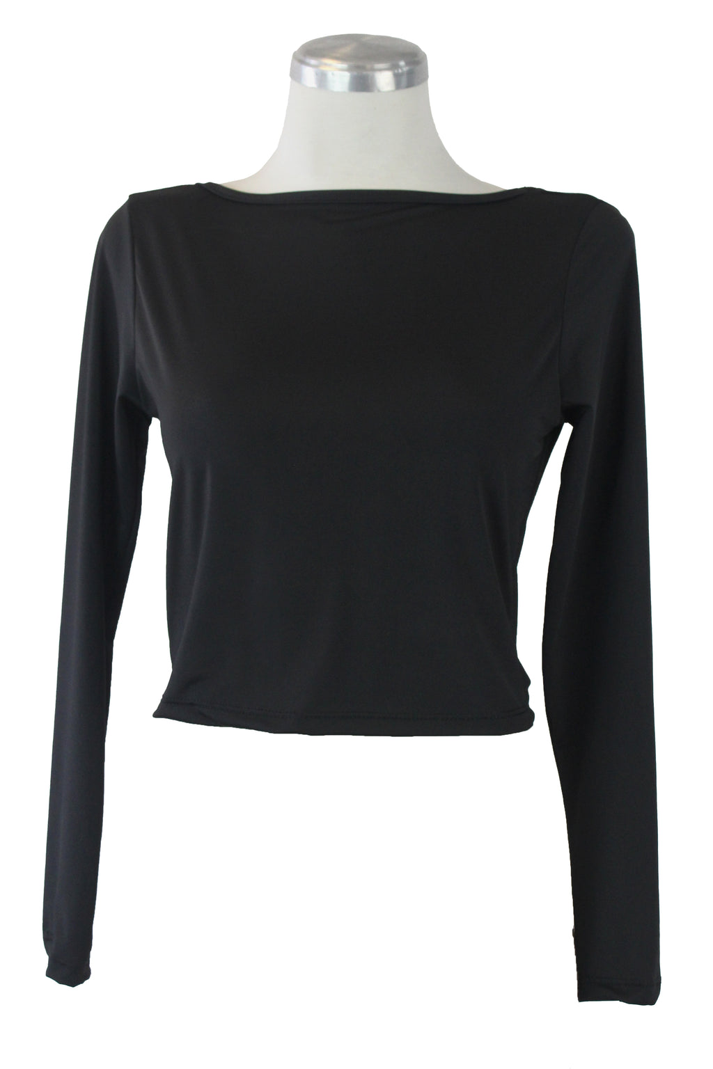 1356LHJ Blusa de Manga Larga con Espalda Descubierta