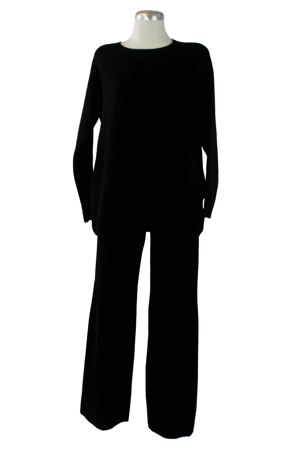 OJ-2723 Conjunto Suéter Liso y Línea de Costura