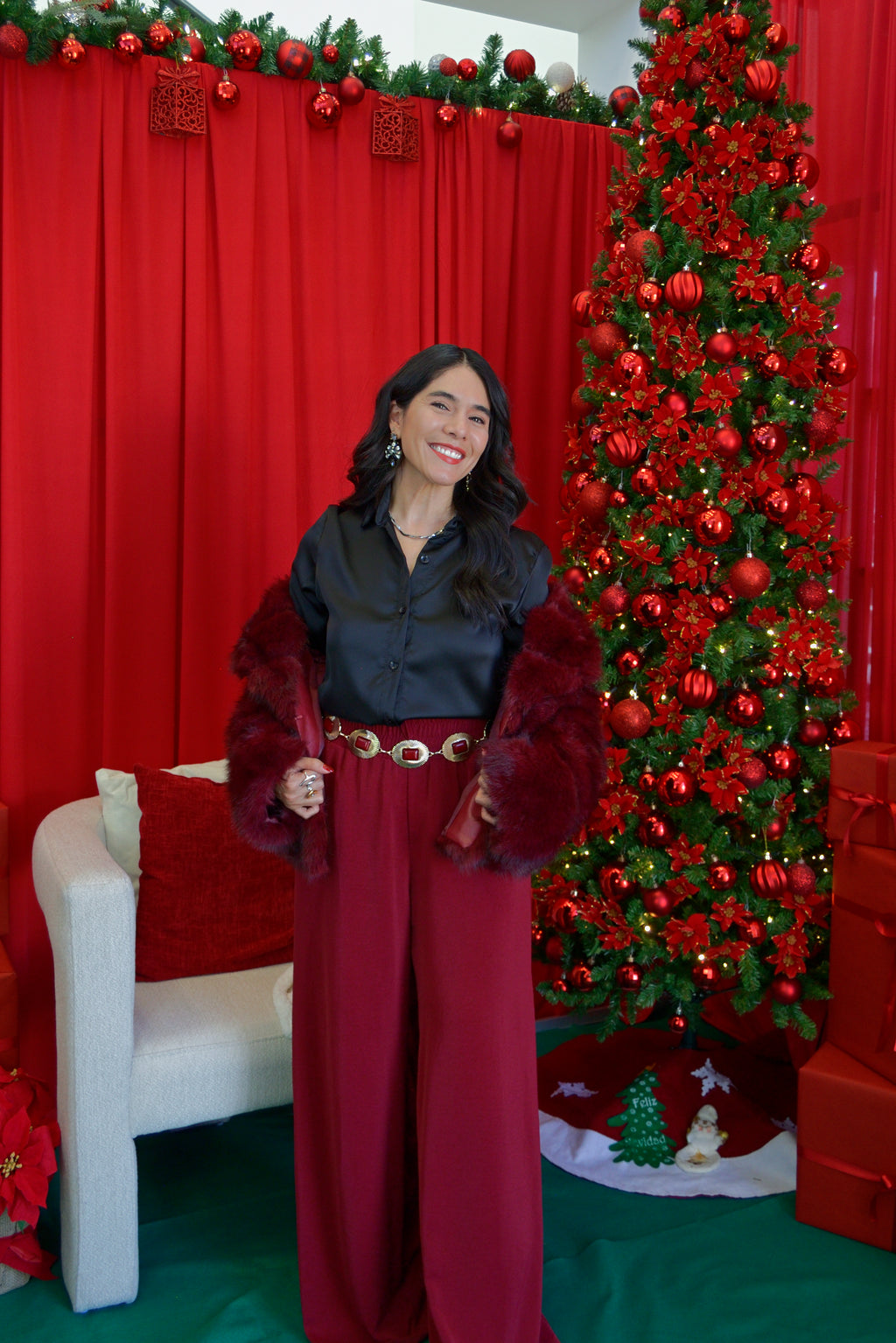 2647 Blusa Satin Con Caida