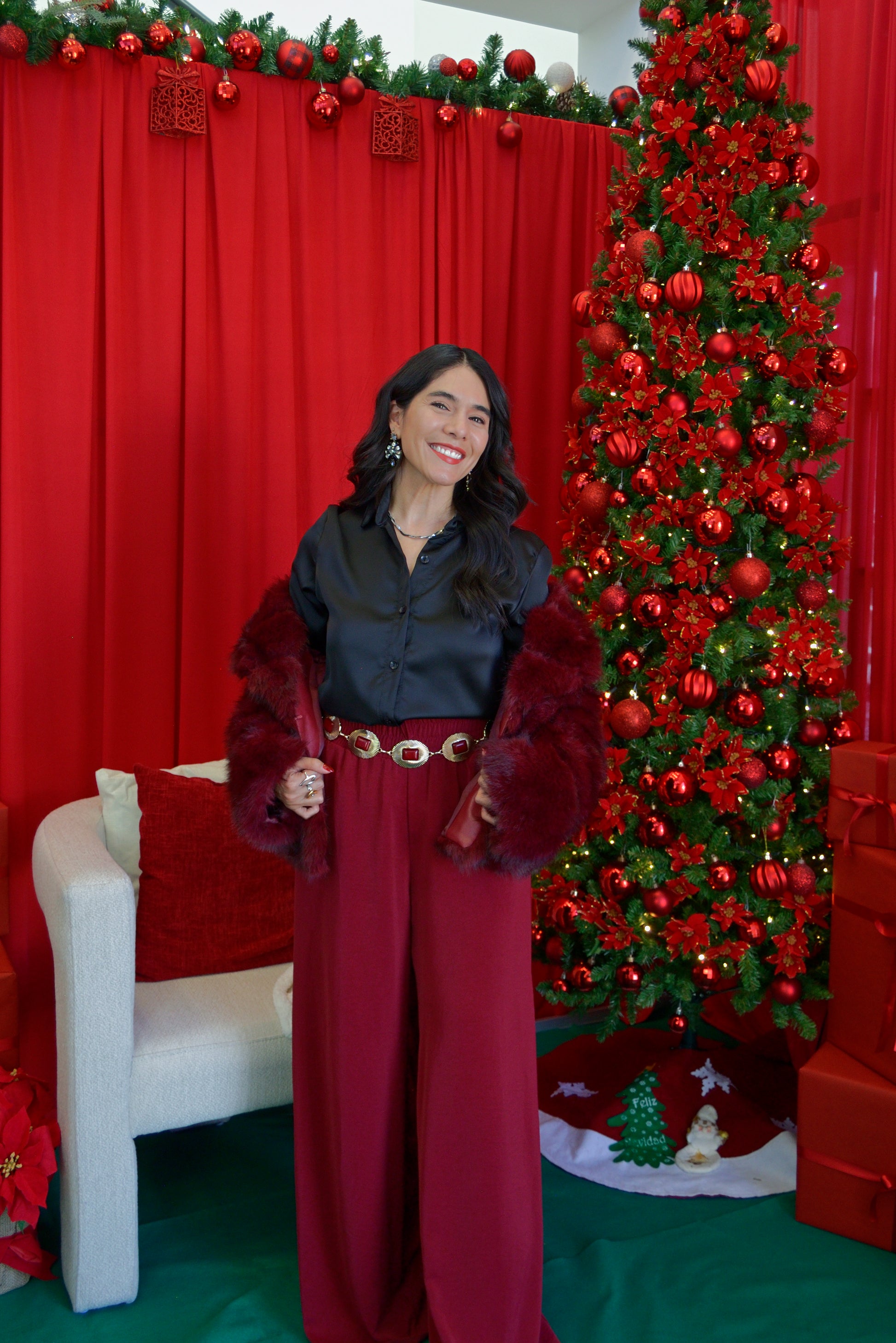 2647 Blusa Satin Con Caida