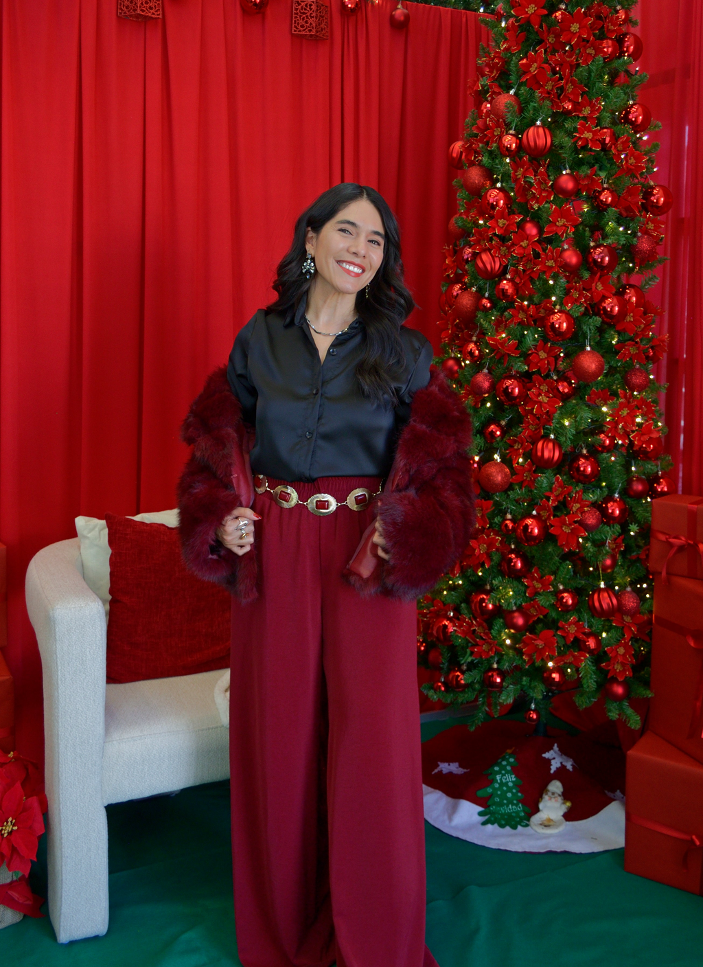 2647 Blusa Satin Con Caida