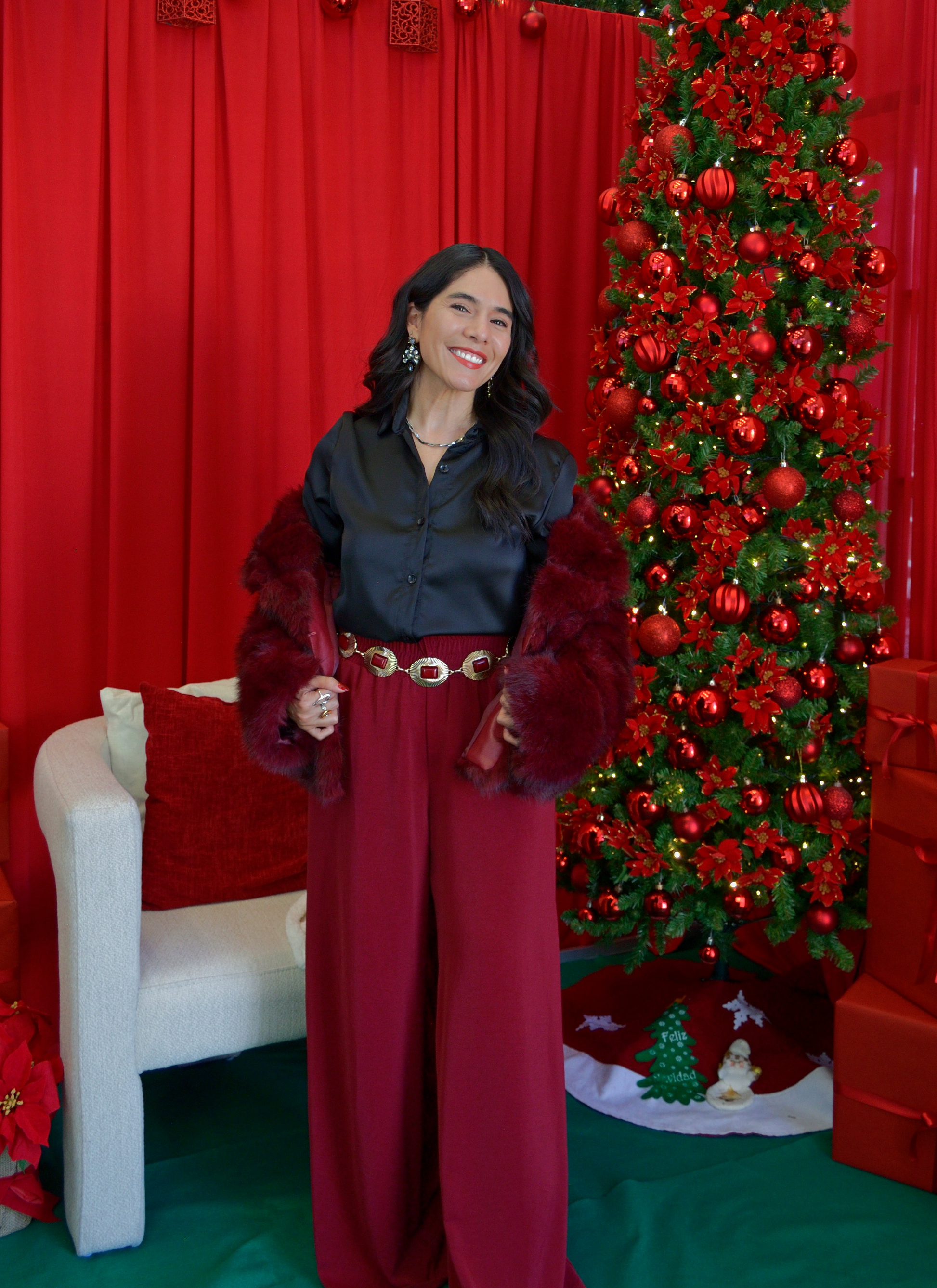 2647 Blusa Satin Con Caida