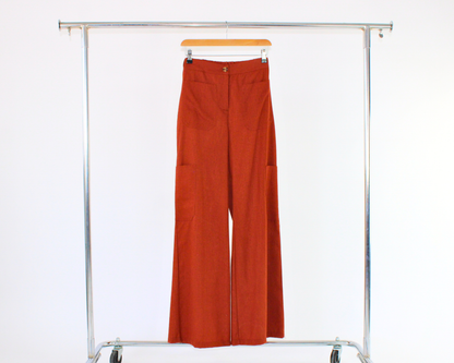 6792 Pantalón Tipo Cargo Lino