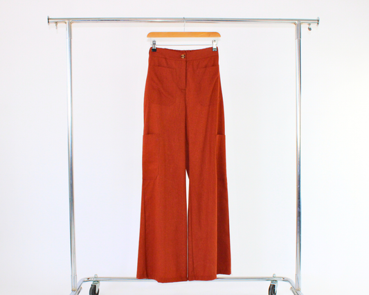 6792 Pantalón Tipo Cargo Lino