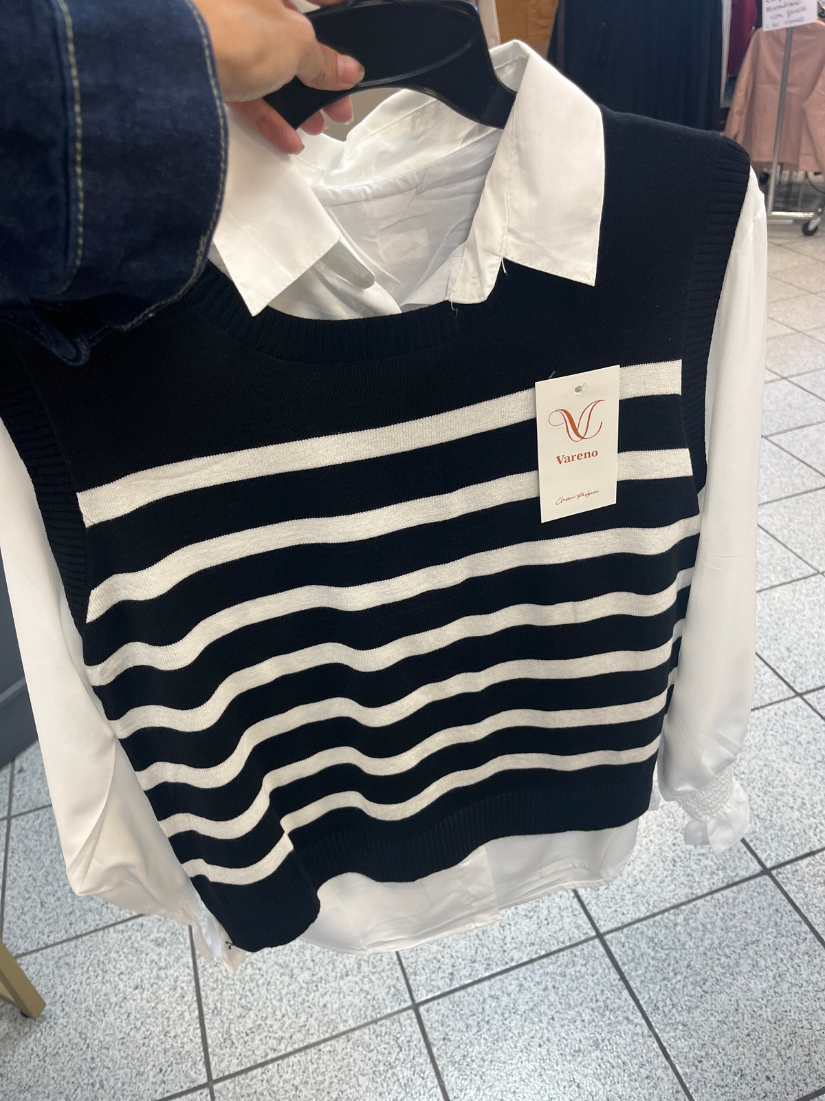 Camisa Chaleco V-QY010-12