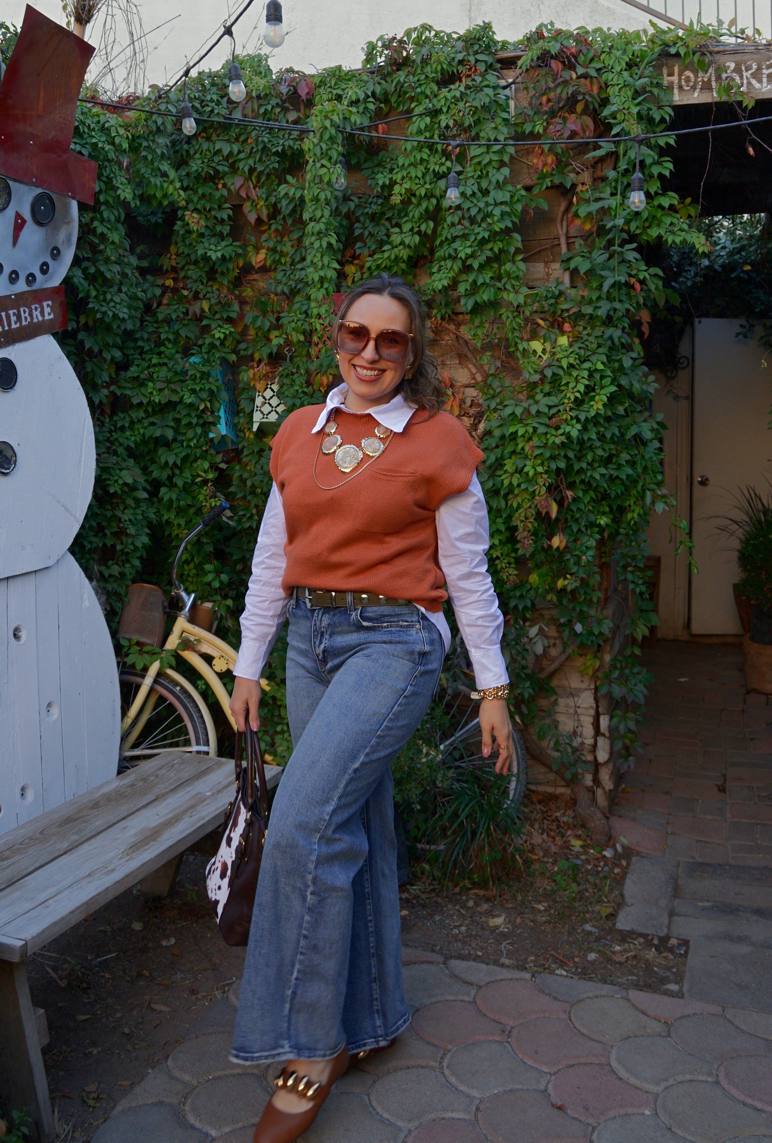 ES-2427 Pantalón de Mezclilla Pierna Ancha