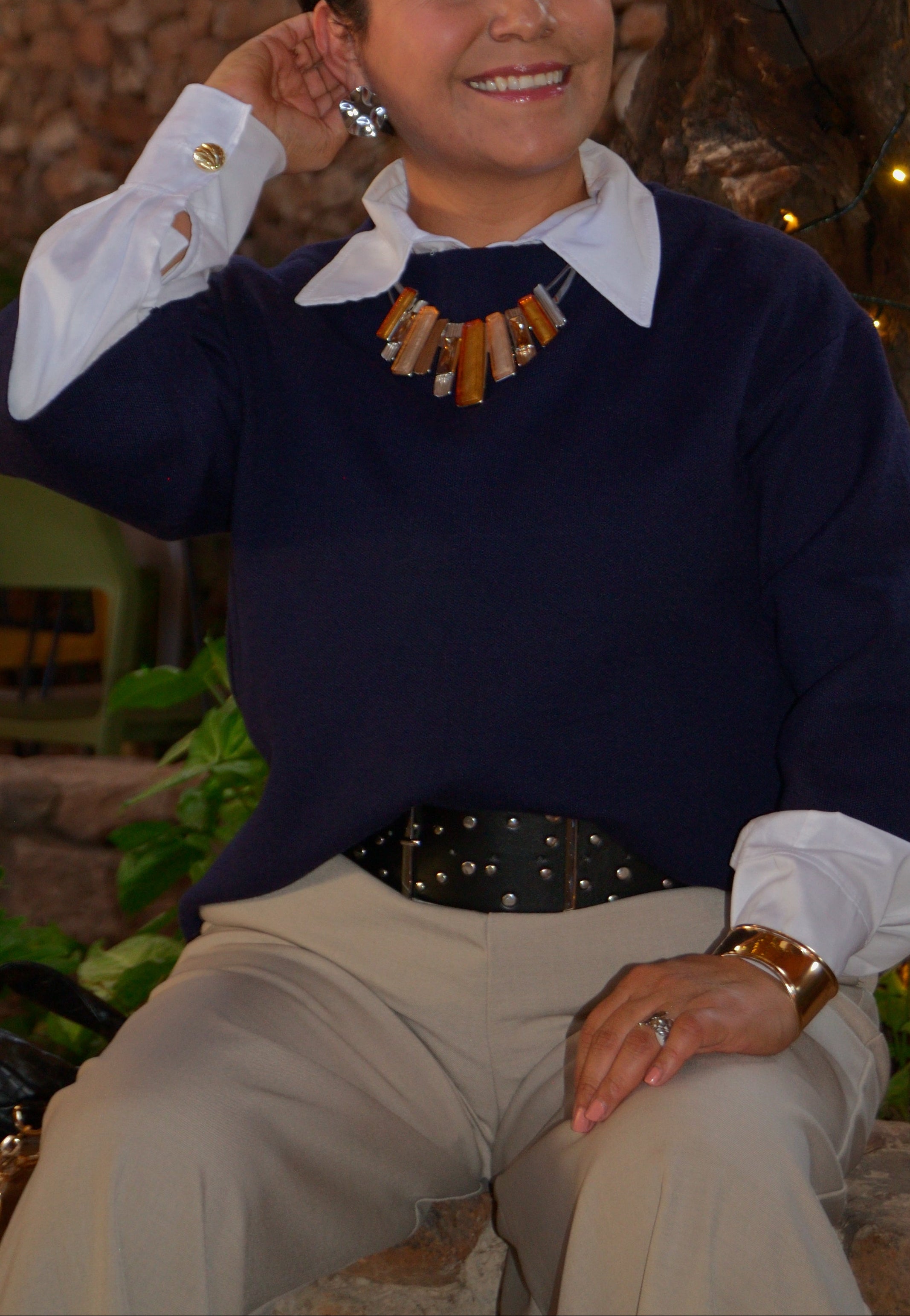 65008 mega cinturón cuero estoperoles