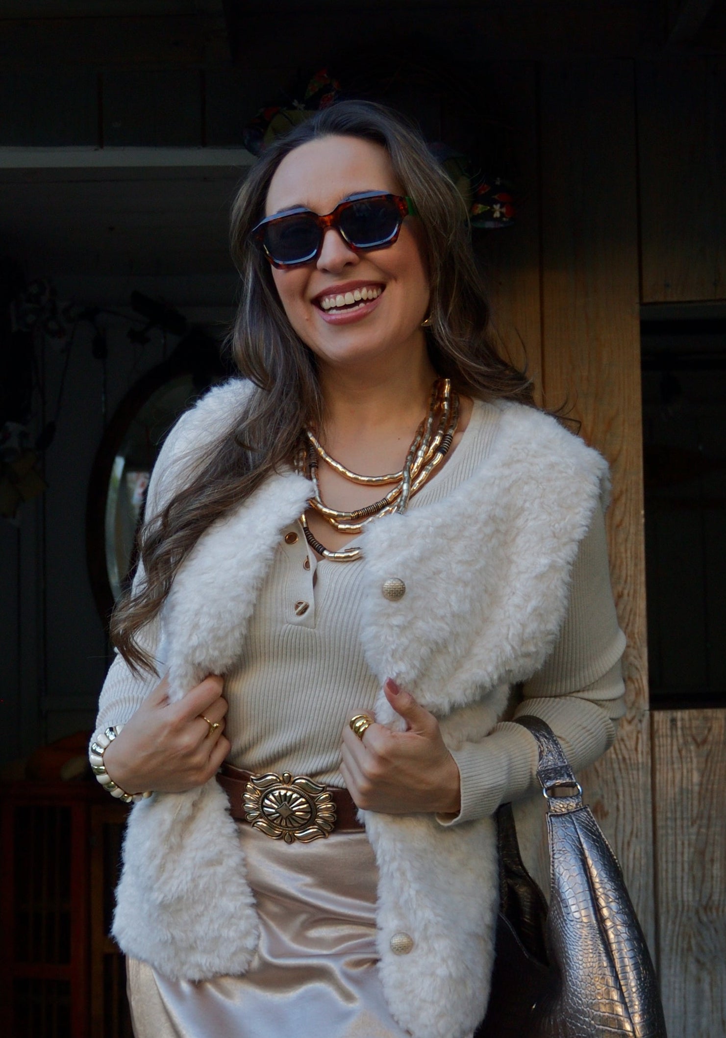 46652 Conjunto Collar Cuencas Fimo Negro