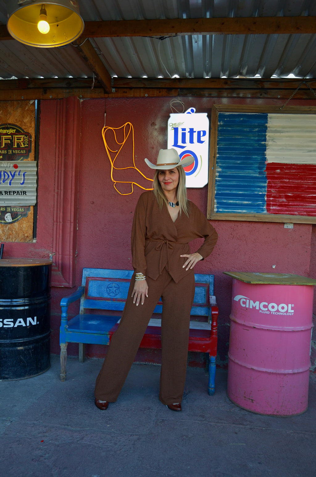 1338LHJ Conjunto Corrugado Saco sin Botones