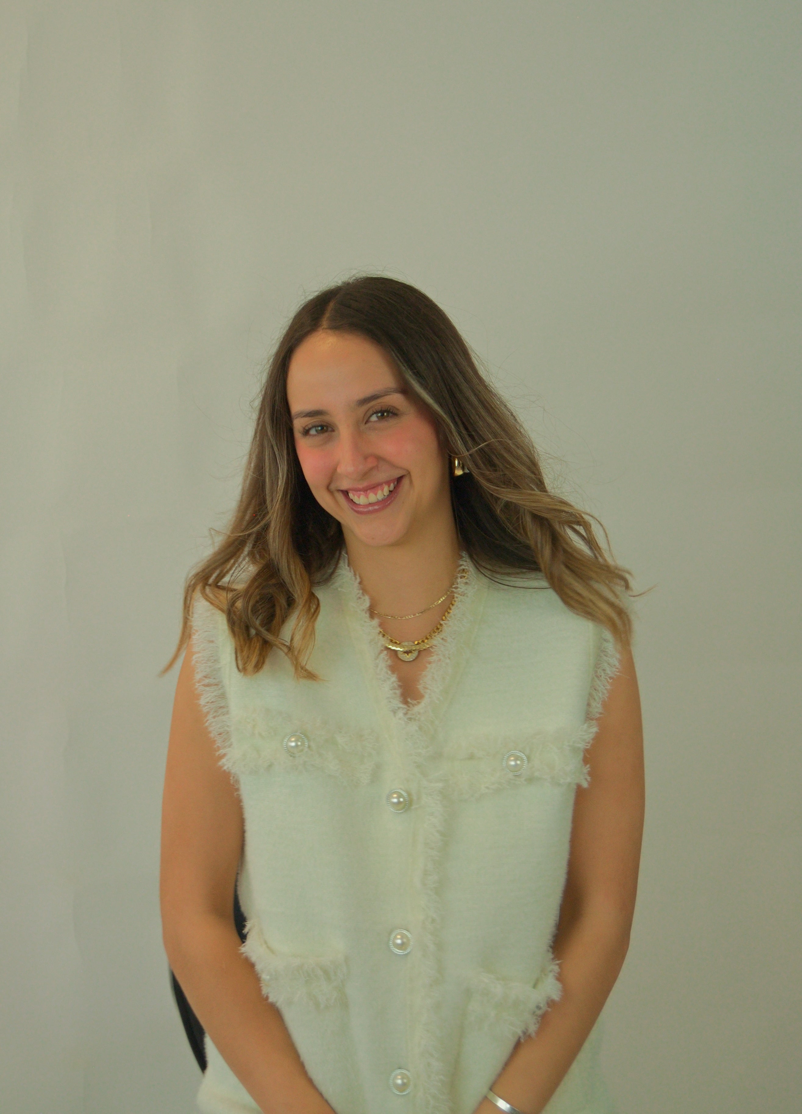 6301 Chaleco Afelpado Botón Aperlado