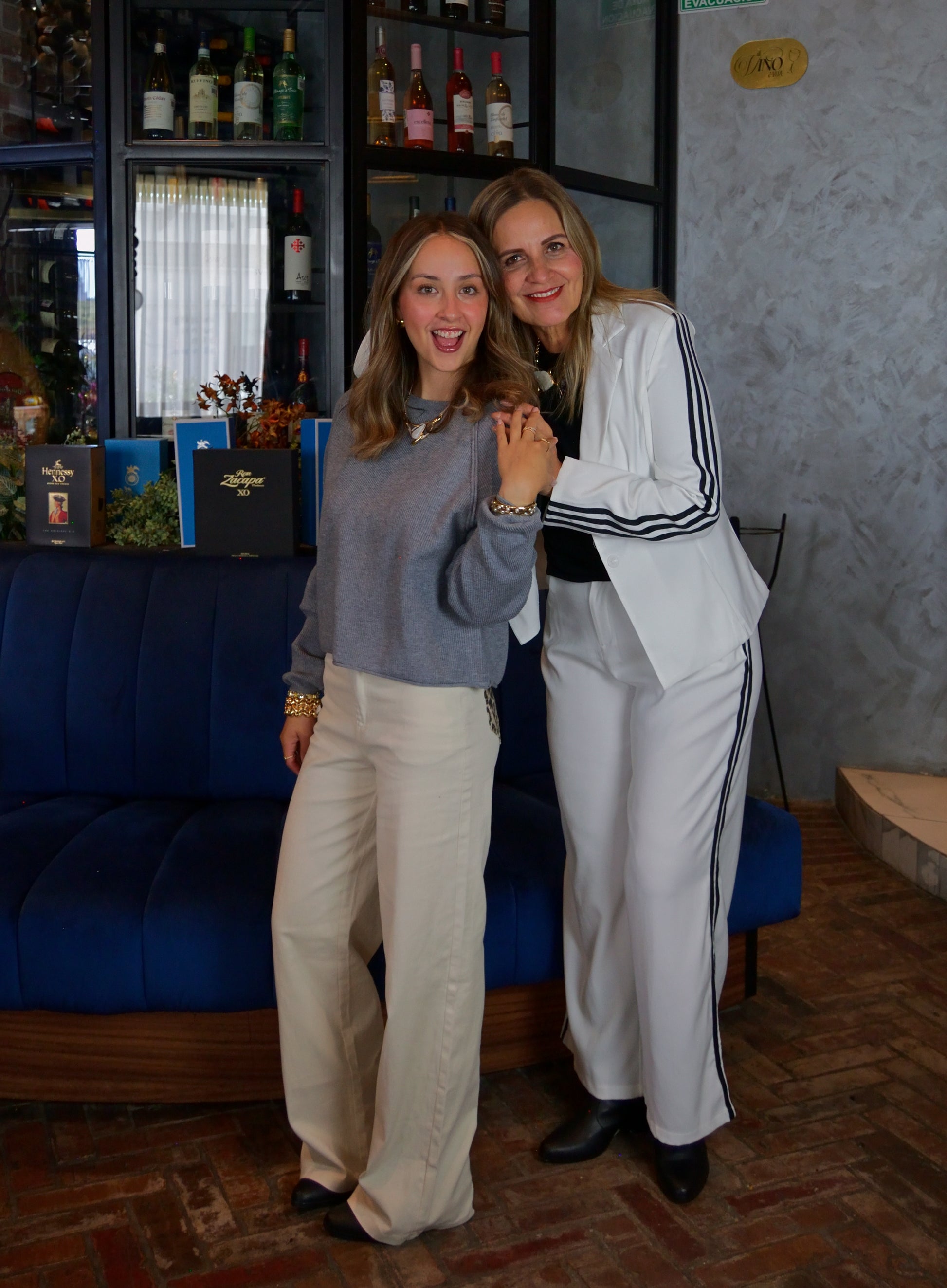 L807 Conjunto Saco con Rayas Laterales