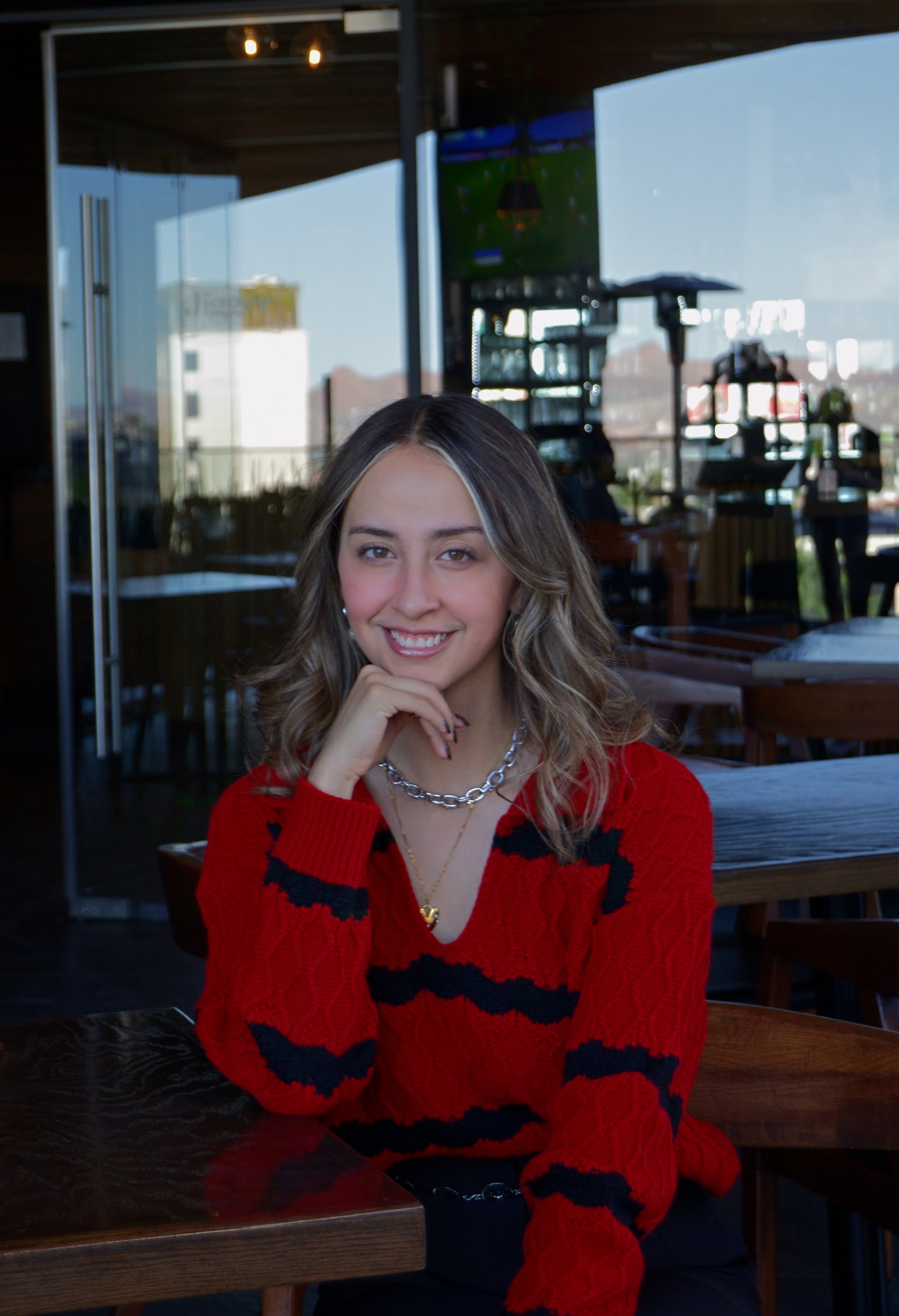 2505 Suéter Rombos Tejidos Cuello Tipo Camisa