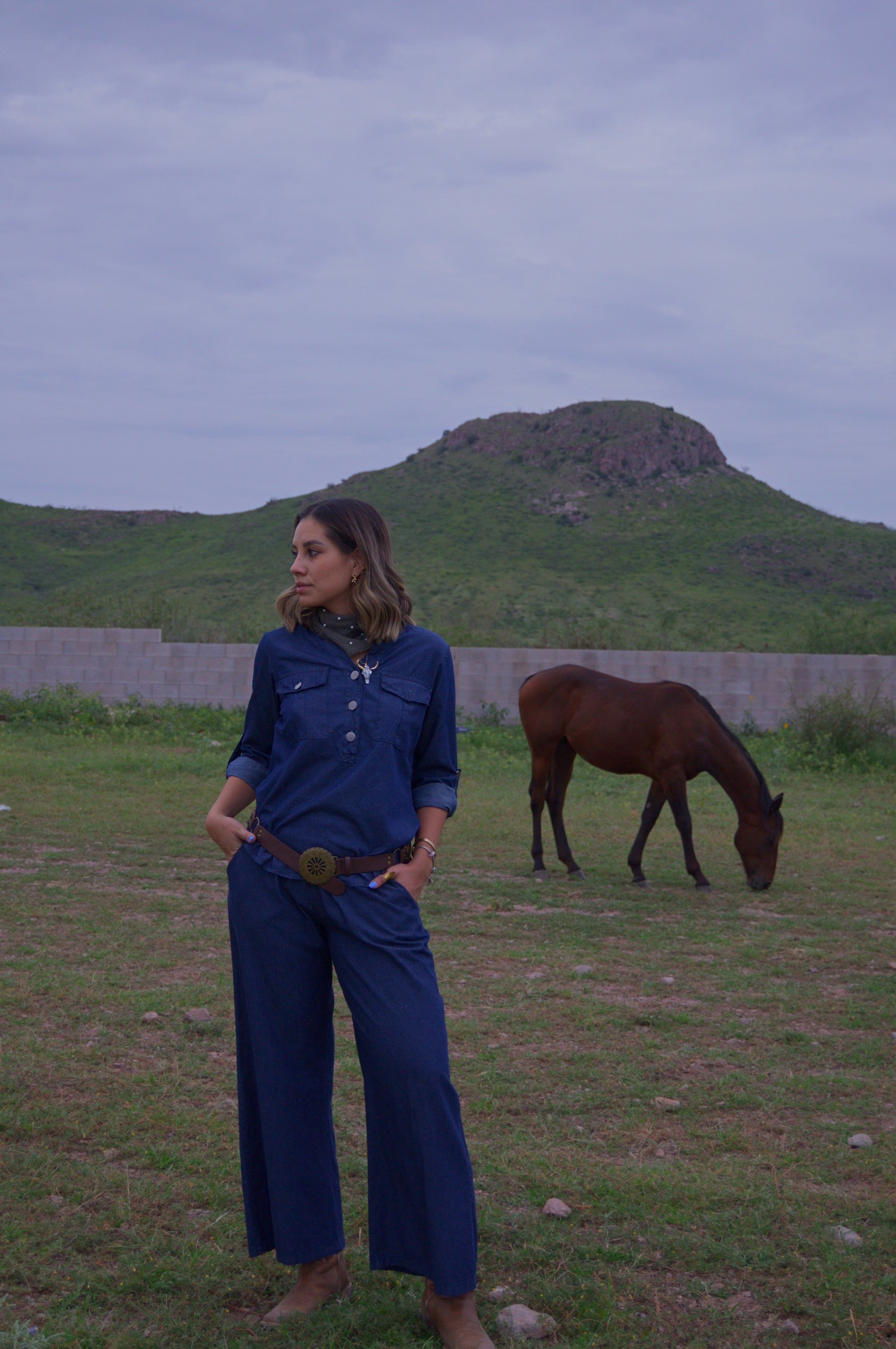 MOD2031 Blusa Mezclilla