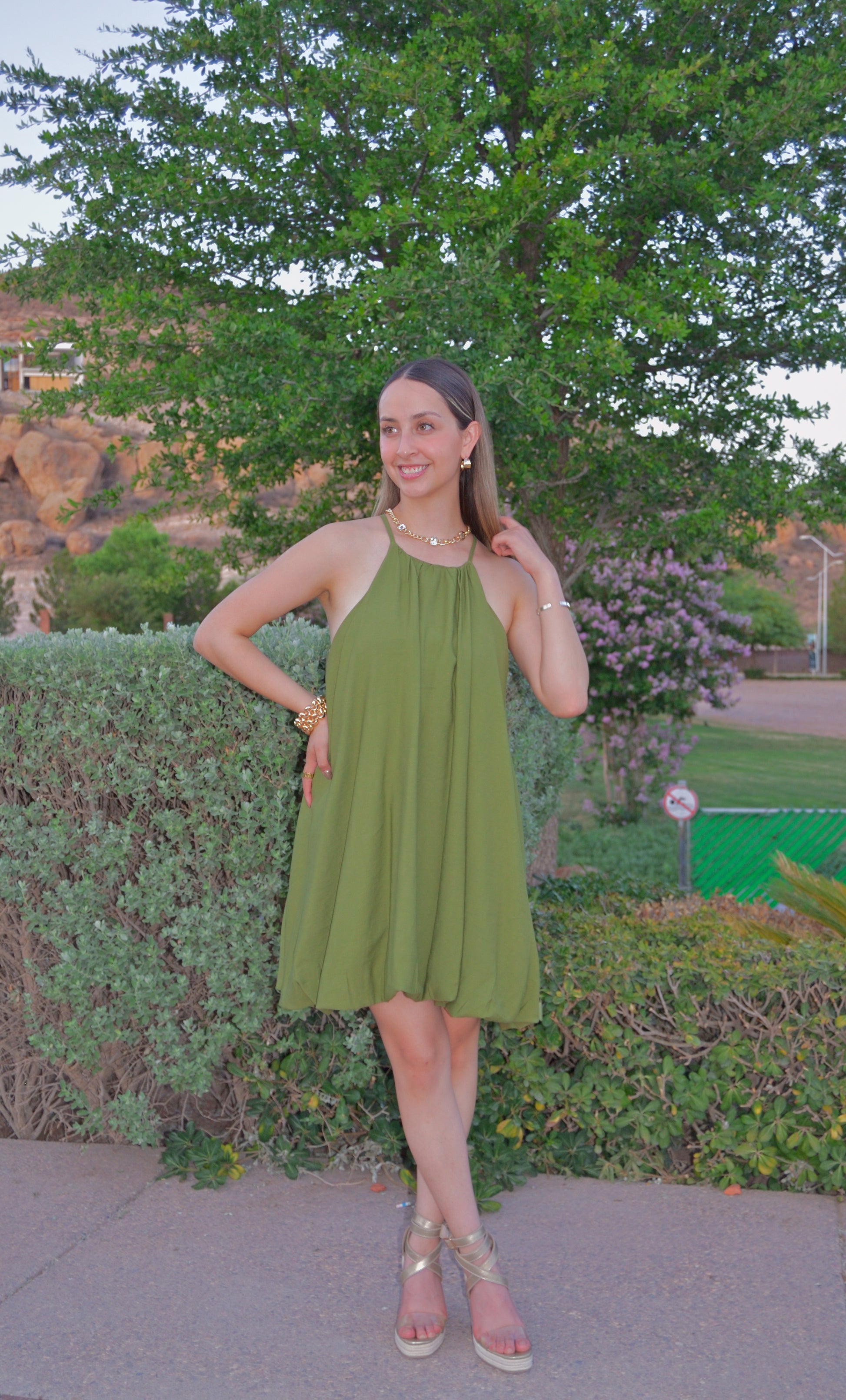 4053JKJ Vestido Globo Tohio