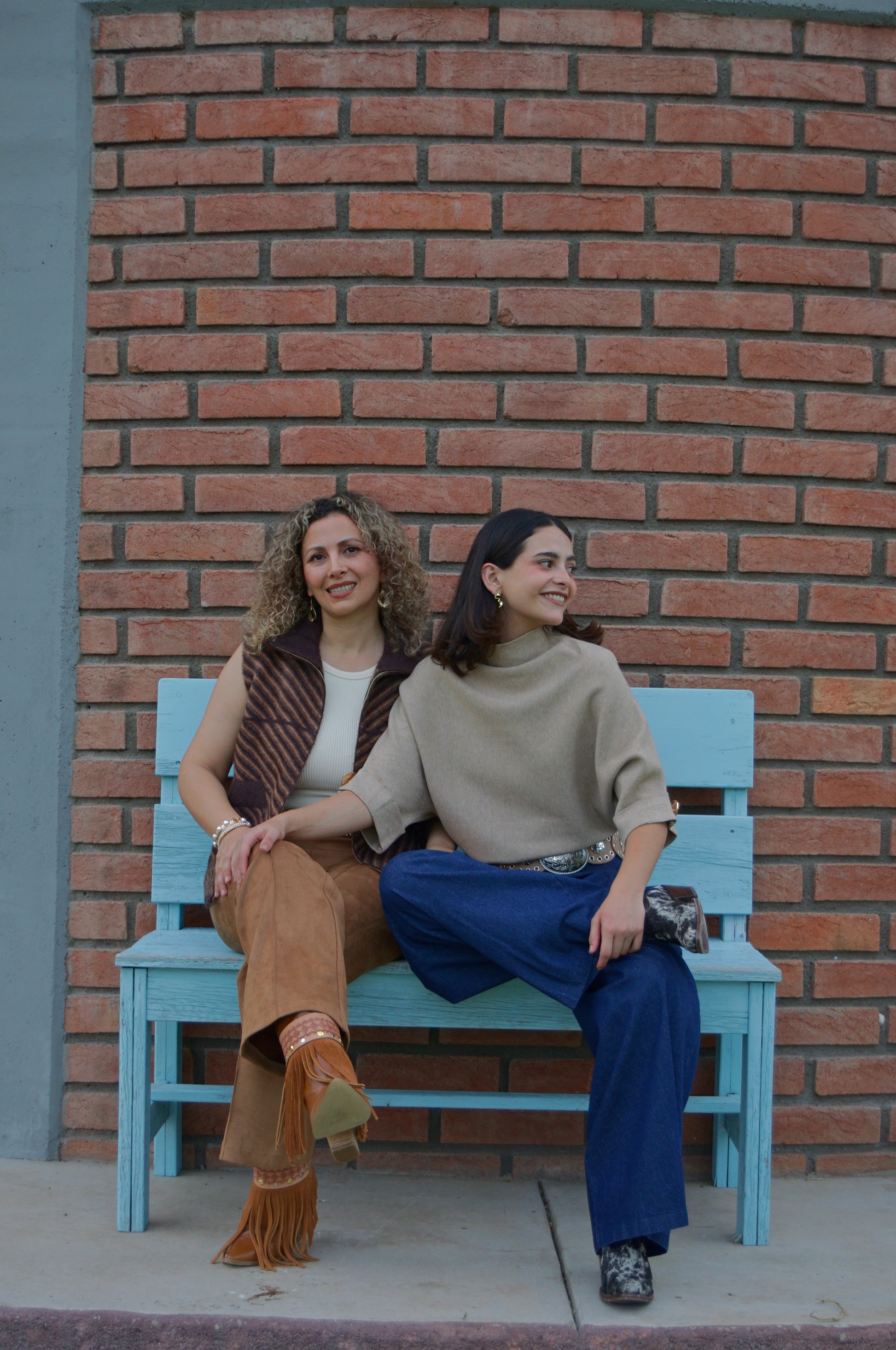 38391 Pantalón Tipo Mezclilla Acampanado