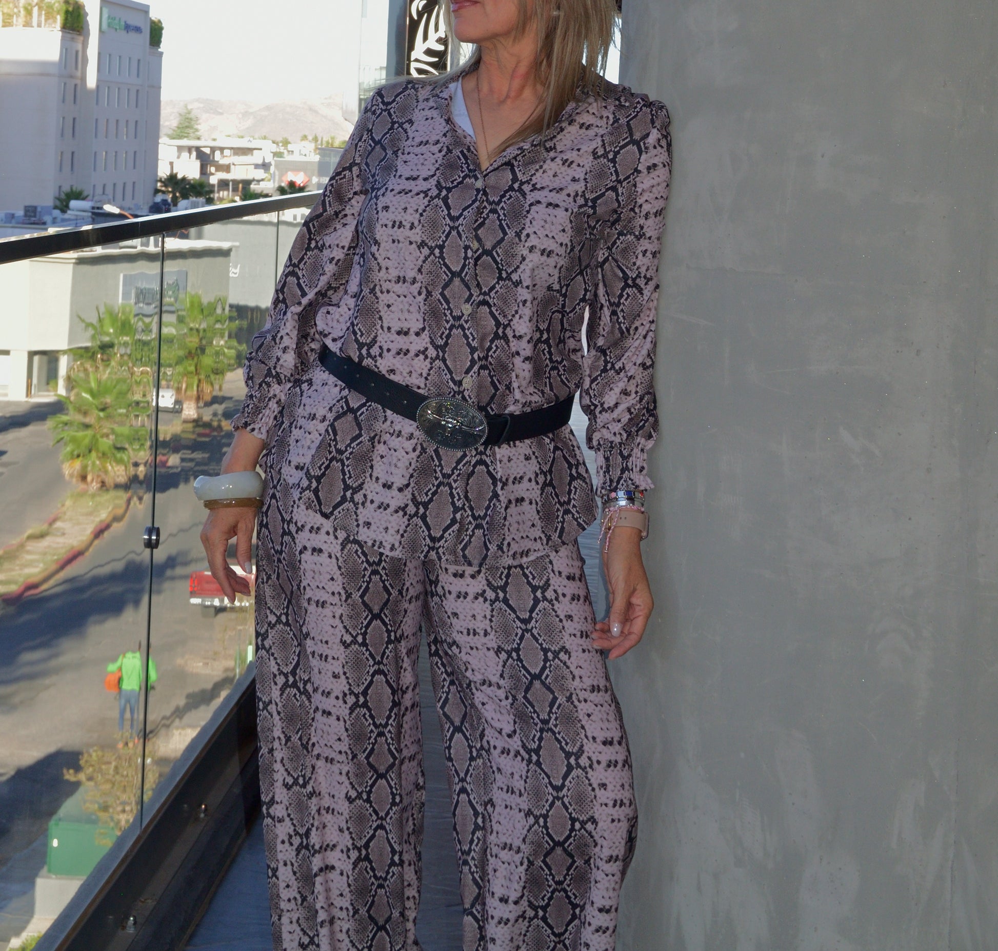 38062 Cinturón cuero hebilla texana