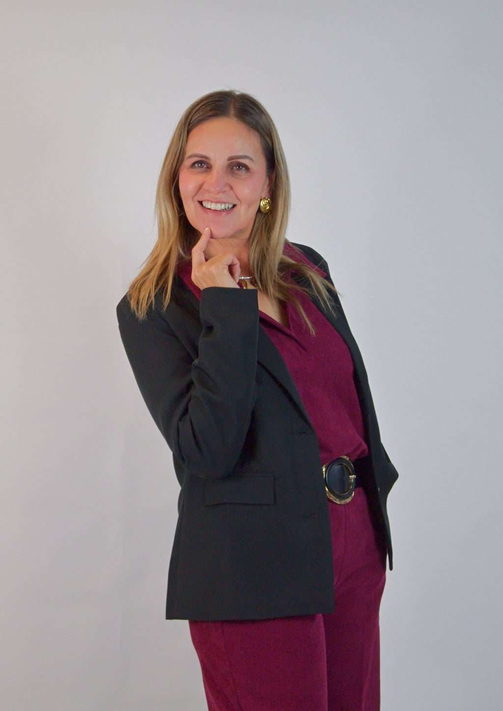 001 Saco Con Solapa 4 Botones y Bolsa Fantasia