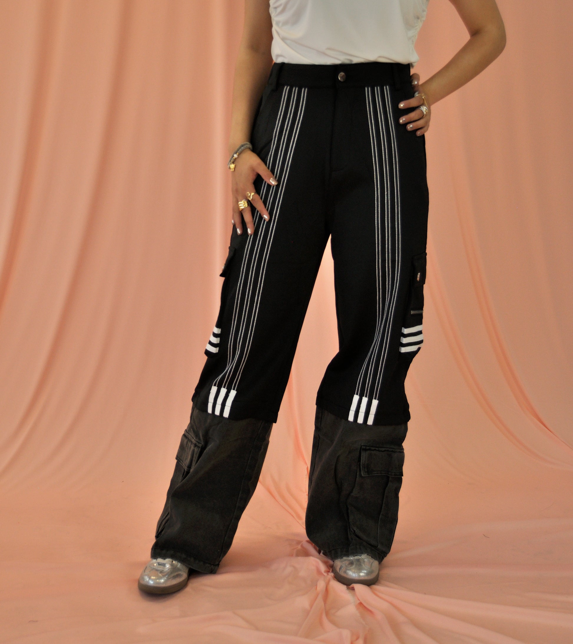 WJ52112 Pantalon Cargo mezclilla inferior