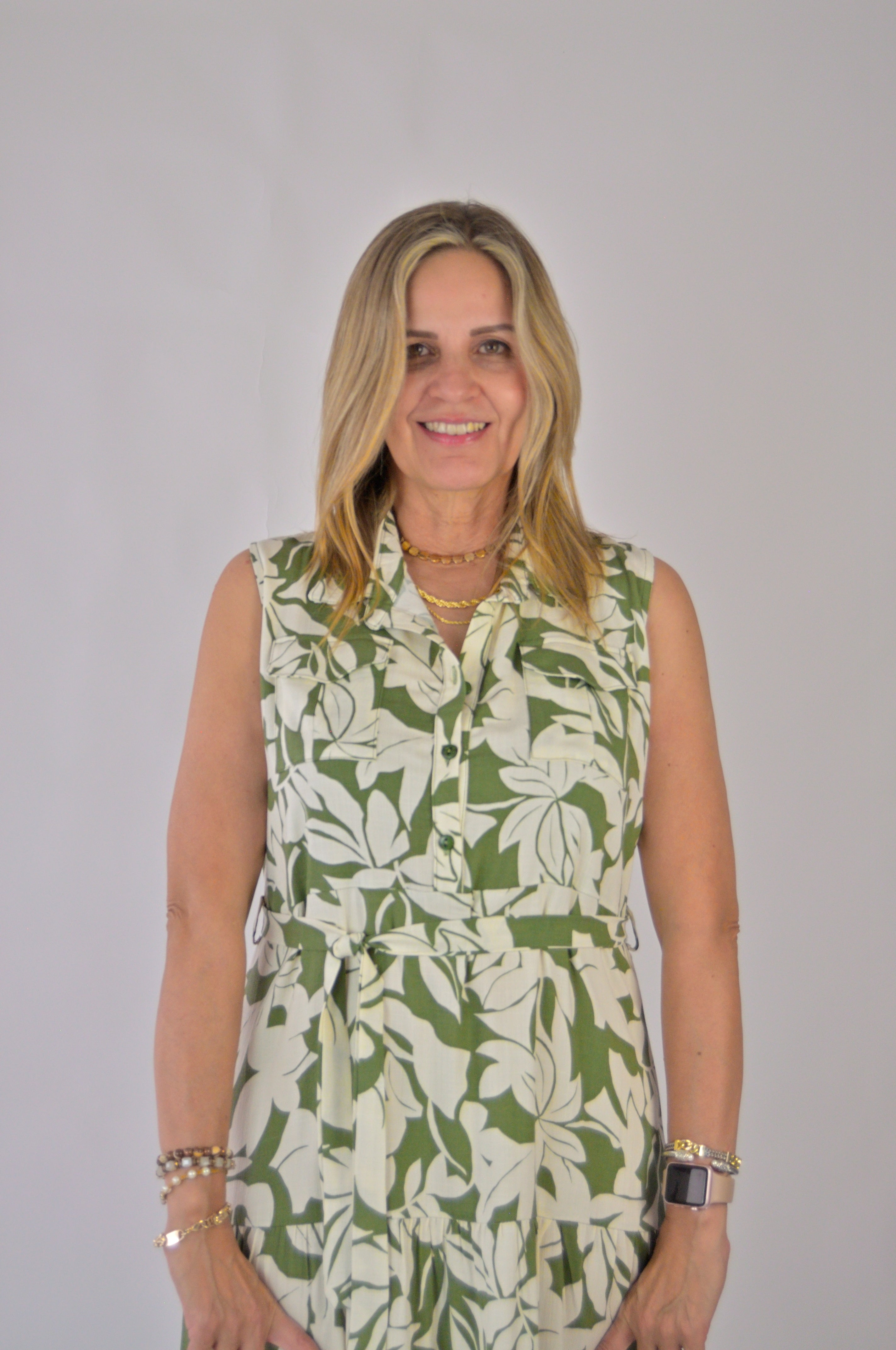 12620 Vestido Largo Estampado Floral