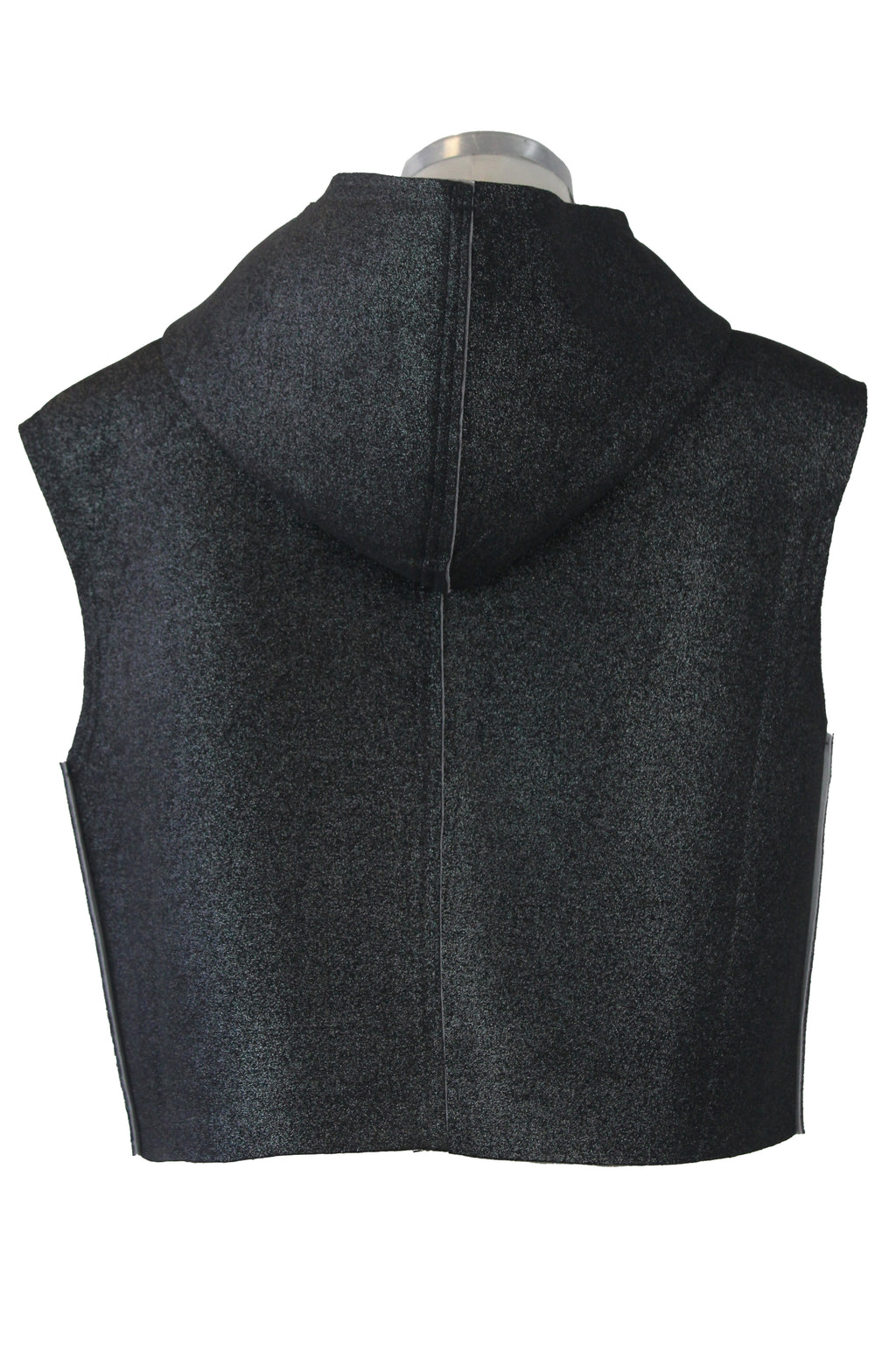 DJ-0376 Chaleco Con Capucha y Botones Laterales