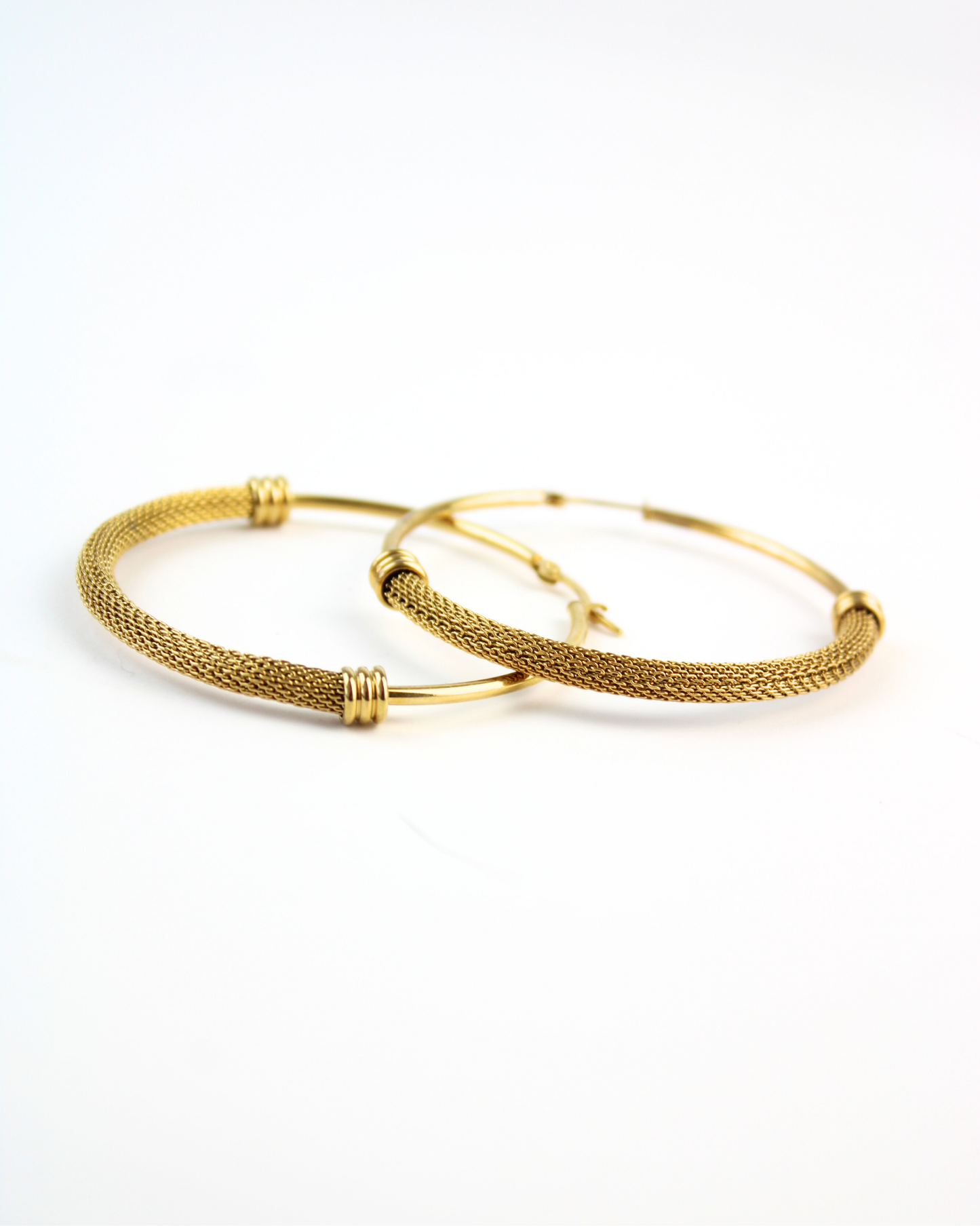Arracada Grande Mitad Cadenas Rodeandola 7002